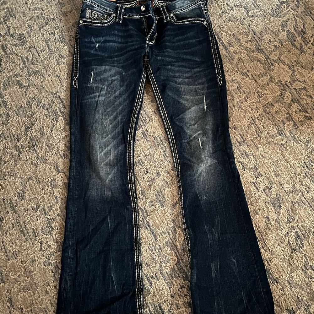 Rock Revival Women's Boot Cut Jeans - Dark Blue